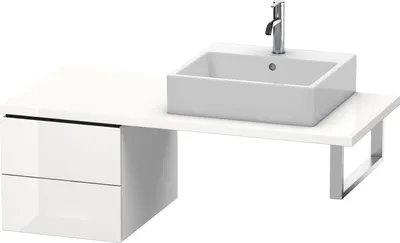 Produktbild von Duravit Konsolenunterschrank L-CUBE 400x420x547mm weiß hochglanz