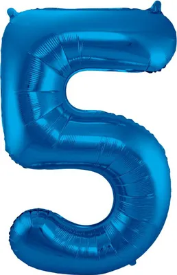 Produktbild von Folat 63145, Spielzeugballon, Folie, Blau, Geburtstag, Anzahl, 860 mm