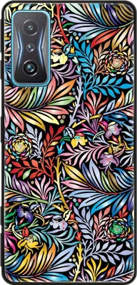 Produktbild von König Design Hülle kompatibel mit Xiaomi Redmi K50 Gaming Kunststoff Soft Handyhülle - Handy Case Blumenmuster