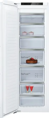Produktbild von Neff N 70, Einbau-Gefrierschrank, 177.2 x 55.8 cm, Flachscharnier mit Softeinzug, GI7813CE0