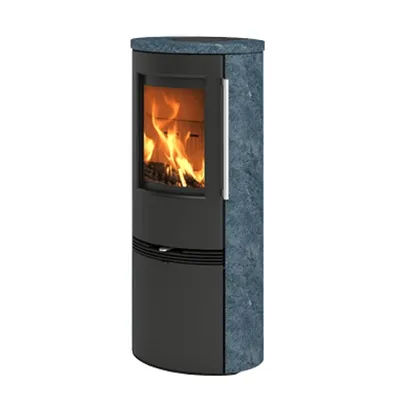 Produktbild von TermaTech | Kaminofen | TT21RHS | 5 kW | Speckstein | schwarz