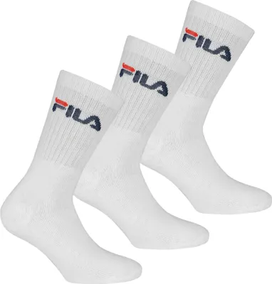 Produktbild von FILA 9 Paar Socken, Frottee Tennissocken mit Logobund, Uni (1x 3er Pack) / Farbe: Weiß | Größe: 35-38 (3-5 UK)