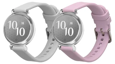 Produktbild von kwmobile Silikon Uhrenarmband für Garmin Lily 2 / Lily 2 Active Armband - Ersatzarmband für Fitnesstracker - Wechselarmband Smartwatch - Lavendel Grau