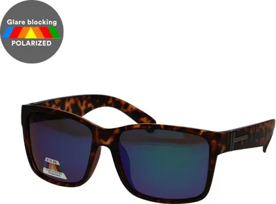 Image de Spectrum lunettes de soleil polarisées, carrées, bleu tortue, unie
