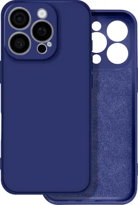 Immagine prodotto di Avizar, custodia protettiva flessibile per Apple iPhone 16 Pro, Soft Touch, blu notte