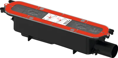 A product shot of a drainage component.