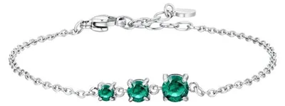 Productafbeelding van Elegant stalen armband met grote zirkonia's, model BK2819