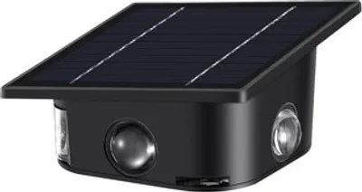 Produktbild von IMMAX WALL LED-Solar-Wandleuchte für den Außenbereich mit PIR-Sensor, 2 W