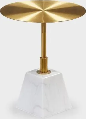 Immagine prodotto di Tavolino rotondo in metallo di alta qualità Tavolino da caffè dal design elegante