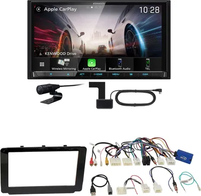 Produktbild von Kenwood DMX8021DABS Android Auto CarPlay Einbauset für Toyota Hilux 2016-2019