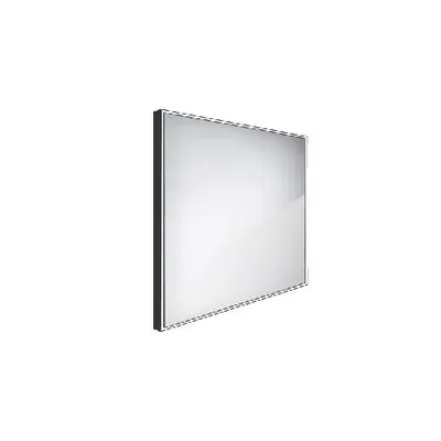 Zdjęcie produktu dla Nimco Mirrors - Lustro z oświetleniem LED, 600x600 mm, aluminium/czarne ZPC 13066-90