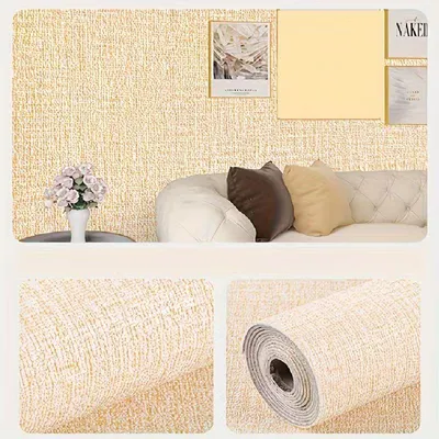 Produktbild von 6 Bände selbstklebende Tapete,3D Fliesen Ziegel Wand Aufkleber,wasserdichte und feuchtigkeitsdicht,Schlafzimmer/Wohnzi Dekoration Wallpaper,Gelb