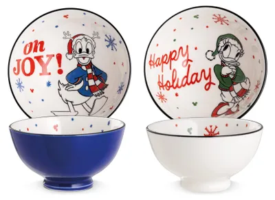 Imagen del producto de Gilde, set de 2 unidades, Disney, cuenco, "Donald y Daisy Duck - Magia de Invierno", porcelana, multicolor, unidad de venta: 3, surtido de 2 diseños, altura: 6,5 cm, diámetro: 11,5 cm, código: 81519