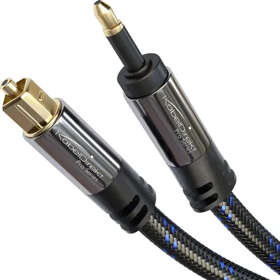 Immagine prodotto di KabelDirekt – Cavo audio Mini-TOSLINK – 1 metro – in nylon