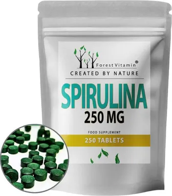 Produktbild von Spirulina 250mg - 250 Tabletten - Presslinge - Alge Platensis - Forest Vitamin