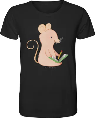 Produktbild von Mr. & Mrs. Panda Tshirt Maus Kreatives Schreiben Größe S - Schwarz - Geschenk, T-Shirt, Shirt, Creative Writing, mit Spruch, Herren, Literatur, Herren-T-Shirt