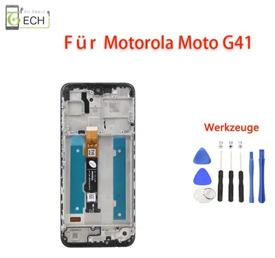 Produktbild von Für Motorola Moto G41 LCD Display mit Rahmen Bildschirm + Werkzeuge