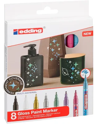 Produktbild von Edding 751 Gloss Paint Marker 8 Einheiten One Size