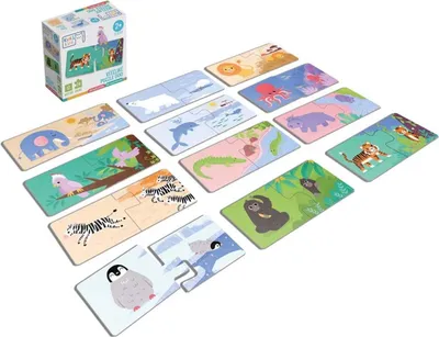 Obrázok produktu pre KukiKuk - Veľkééééé puzzle duo Kde bývajú zvieratká