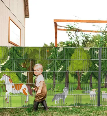 Produktbild von Sichtschutzstreifen Wald Sichtschutz Garten Zaun - Feld1 250x100cm