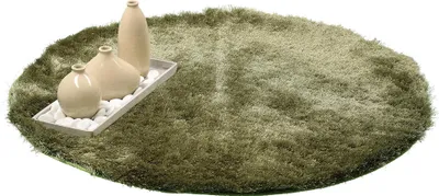 Produktbild von benuta Hochflor Teppich Whisper Grün¸ 160 cm rund