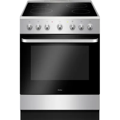 Image de AMICA ACV6003S Cuisinière vitrocéramique 60 x 60 cm, argent
