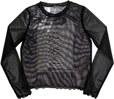 Image de Joy Division - "Unknown Pleasures" T-shirt court manches longues pour femme RO10832 (XXS) (Noir)