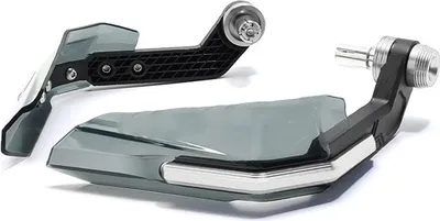 Zdjęcie produktu dla Osłona dłoni motocykla, bardzo wytrzymała, odporna na uderzenia osłona przeciwwiatrowa kierownicy motocykla, srebrna