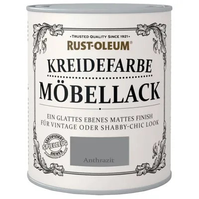 Produktbild von Rust-Oleum Kreidefarbe Möbellack 750 ml anthrazit