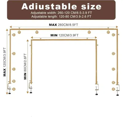 Image de Arche décorative pour table - En métal - 260 cm - Idéale pour les mariages, les anniversaires, les fêtes de naissance et Noël
