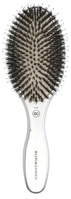 Productafbeelding van Olivia Garden Expert Care ovale borstel met nylon- en siliconenborstelharen.