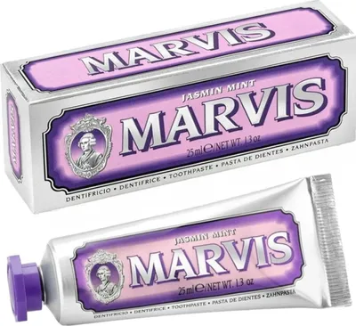 Produktbild von Marvis | Marvis Zahnpasta, Minz-Zahnpasta mit Jasmin, Zahnpasta mit Fluorid, Italienische Zahnpasta | Jasmin und Minze - 25ml