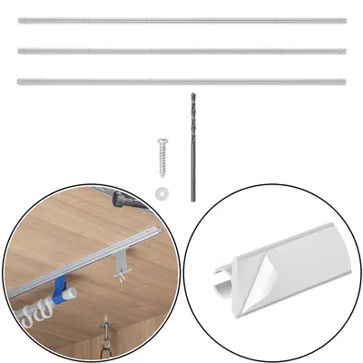 Produktbild von 3 x Aluminium Kederleiste Wohnwagen 120x2,5x1,3cm 7-9mm Zeltschiene Kederschiene