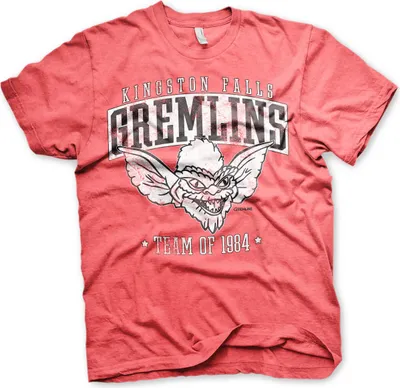 Produktbild von Team Kingston Falls Gremlins of 1984 T-Shirt - X-Large - Red-Heather