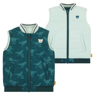 Produktbild von Steiff Wendeweste EU Größe 116 atlantic deep, Outdoor Wende-Weste, Übergangsjack