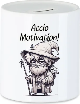 Produktbild von Accio Motivation Alter Zauberer Spardose - Humorvolle Idee