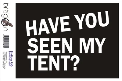 Produktbild von Aufkleber / Autoaufkleber - JDM / Die cut / Auto / OEM - Have you seen my tent - 210x210mm pink - Heckscheibe / Heckscheibenaufkleber