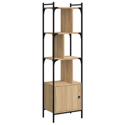 Zdjęcie produktu dla vidaXL Regał z drzwiczkami dąb sonoma 44,5x30x154,5 cm Materiał drewnopochodny