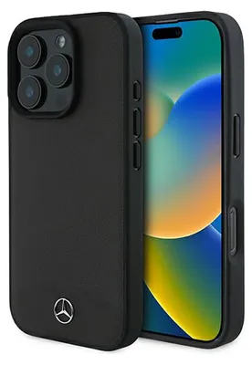 Immagine prodotto di Mercedes Mehmp16X23Rbark Iphone 16 Pro Max 6.9 Czarny/Nero Custodia rigida in pelle liscia e testurizzata Magsafe
