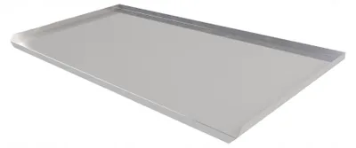 Immagine prodotto di Piano di lavoro in acciaio inossidabile resistente agli acidi con supporto per bordi 50 x 90 cm