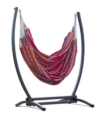 Obrázok produktu pre Závesné kreslo s rámom a vankúšom I hojdacie - 115x160cm max 130kg