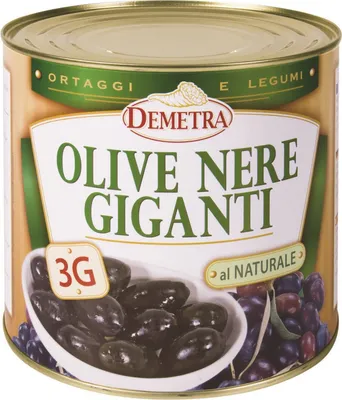 Produktbild von Schwarze Riesenoliven 3G natur 2,5 kg - Demetra