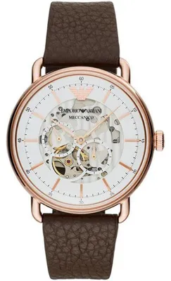 Produktbild von Emporio Armani AR60027 Herren-Armbanduhr, Edelstahl-Gehäuse, Leder-Armband