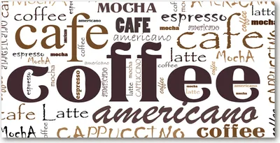 Produktbild von Tulup Glas-Bild -140x70- Wandkunst Dekorative Wand für Küche & Wohnzimmer - Sprüche - Kaffee - Braun
