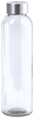Produktbild von Wasserflasche AQUAMAN - Glas transparent - Edelstahldeckel - 500 ml