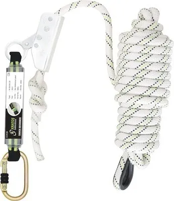 Image de Dispositif antichute Kratos à glisser sur un câble à âme et gaine de 12 mm, 10 m, avec amortisseur de chute à sangle, EPI
