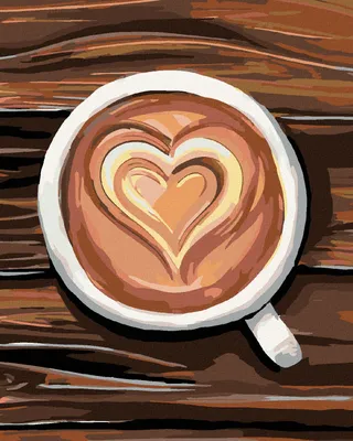 Immagine prodotto di Zuty - Dipingere con i numeri - CAFFÈ DALL'AMORE, 40x50 cm, senza cornice e senza tela tesa