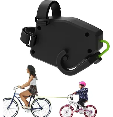 Produktbild von Fahrrad Abschleppseil mit Dreieckstasche – Elastisches 2,5 m Traktionsseil, Zugseil für Eltern & Kind, Tragfähigkeit 500 lbs, MTB & Kinderfahrrad