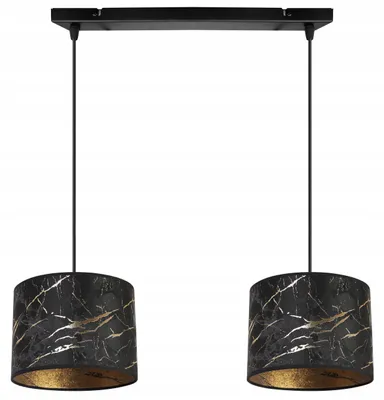 Obrázok produktu pre Závesná lampa, stropný luster, tienidlo, zlatý vzor