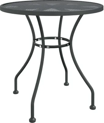 Produktbild von vidaXL Gartentisch Ø80x72 cm Streckmetall Anthrazit